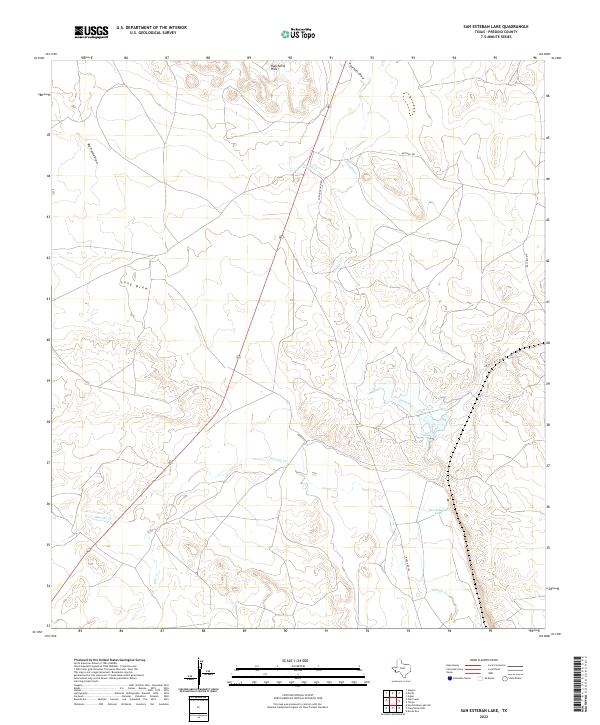 USGS Topographic Map – San Esteban Lake