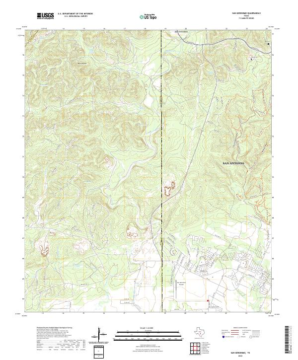 USGS Topographic Map – San Geronimo