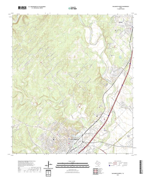 USGS Topographic Map – San Marcos North
