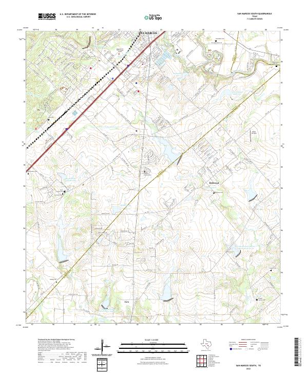 USGS Topographic Map – San Marcos South