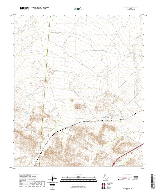 USGS Topographic Map – San Martine