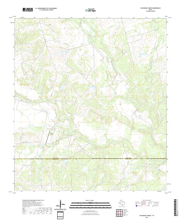 USGS Topographic Map – San Miguel Ranch