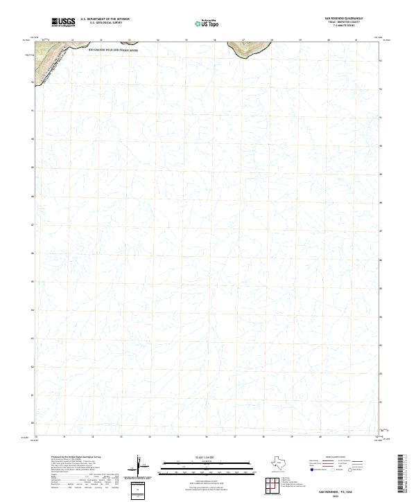2022 Map of San Rosendo, 2022 Print