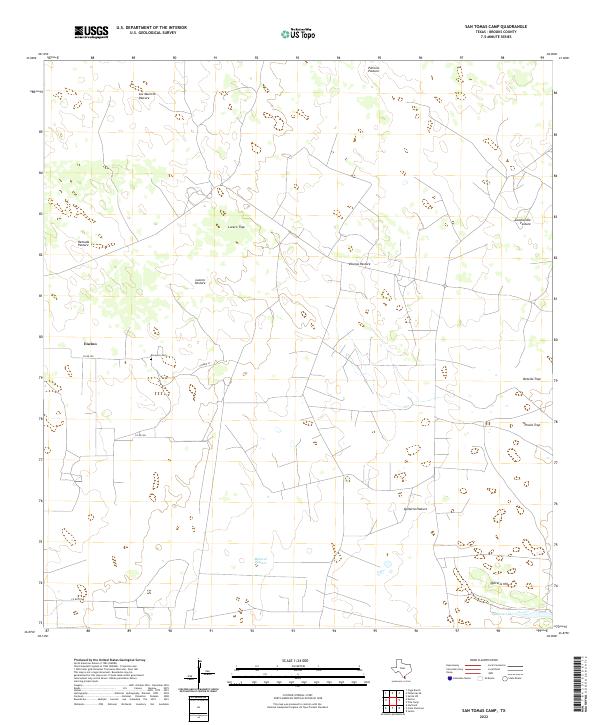 USGS Topographic Map – San Tomas Camp