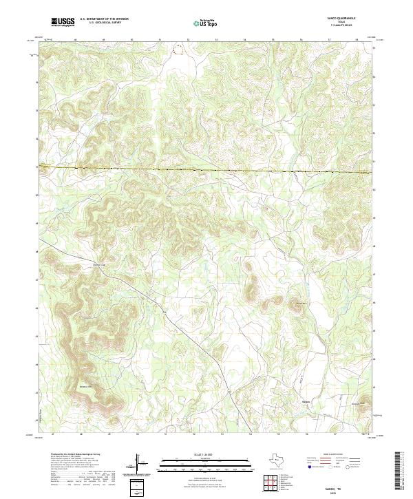 USGS Topographic Map – Sanco