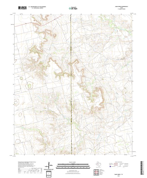 USGS Topographic Map – Sand Creek