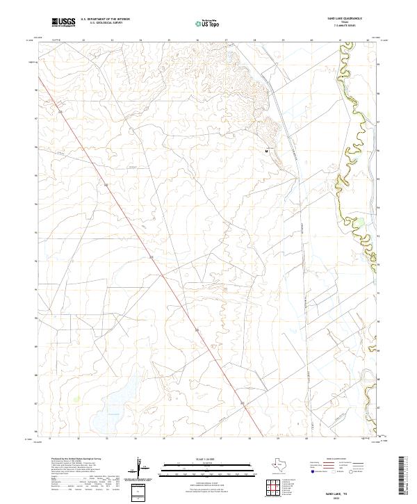 USGS Topographic Map – Sand Lake