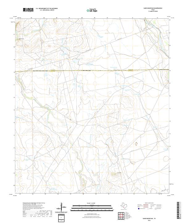 USGS Topographic Map – Sand Mountain