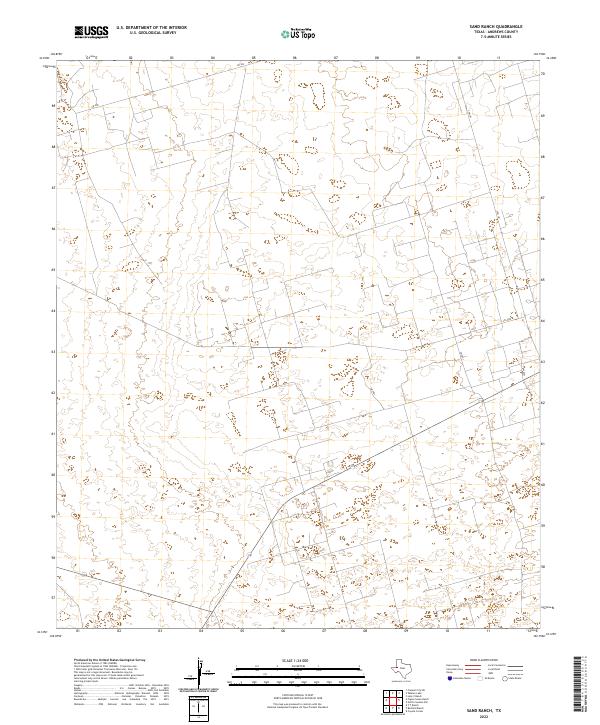 2022 Map of Sand Ranch, 2022 Print