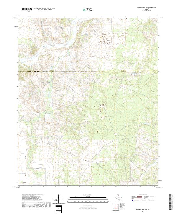 USGS Topographic Map – Sanders Hollow