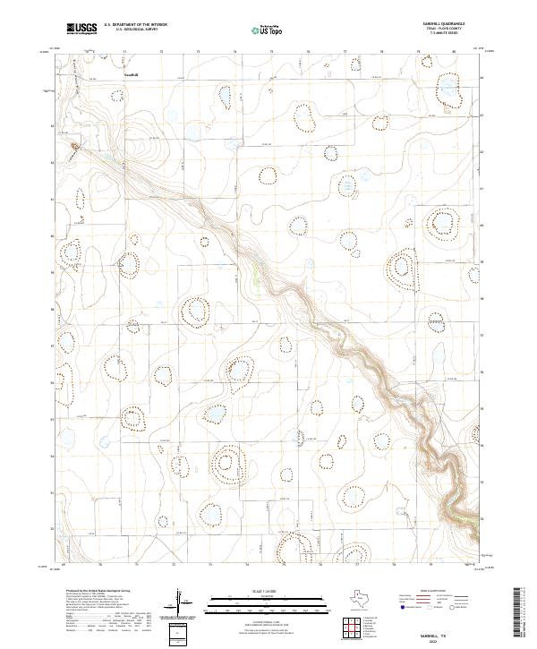 USGS Topographic Map – Sandhill