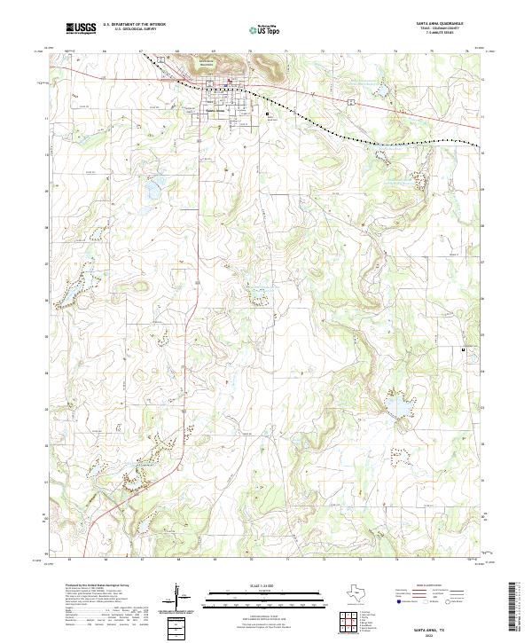 USGS Topographic Map – Santa Anna