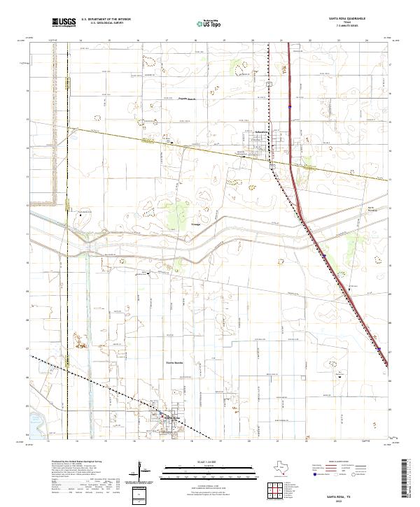 USGS Topographic Map – Santa Rosa