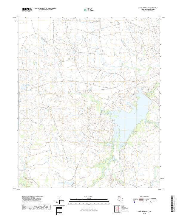 USGS Topographic Map – Santa Rosa Lake