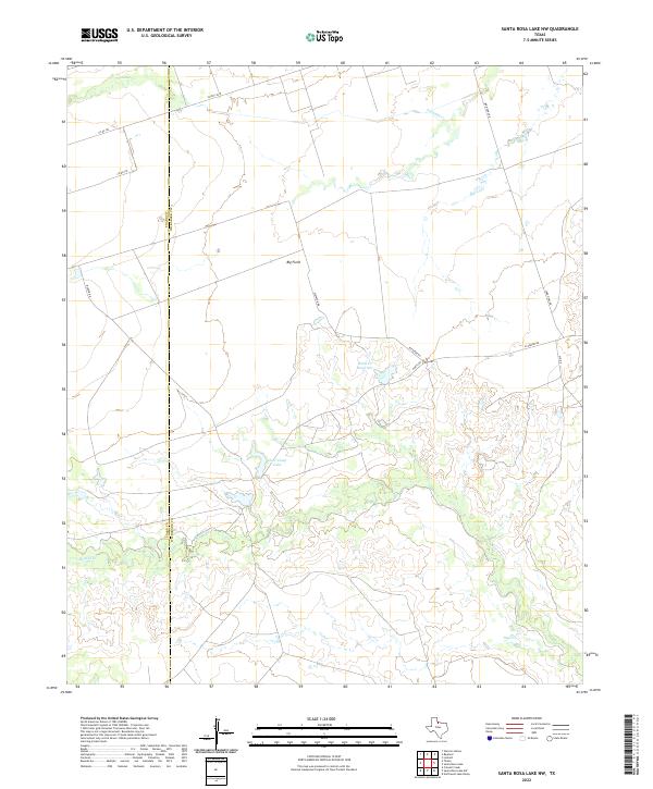 USGS Topographic Map – Santa Rosa Lake NW