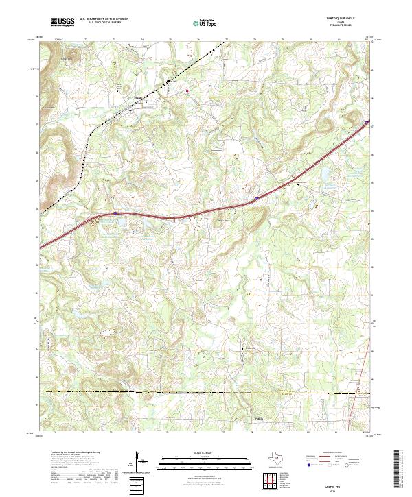 USGS Topographic Map – Santo
