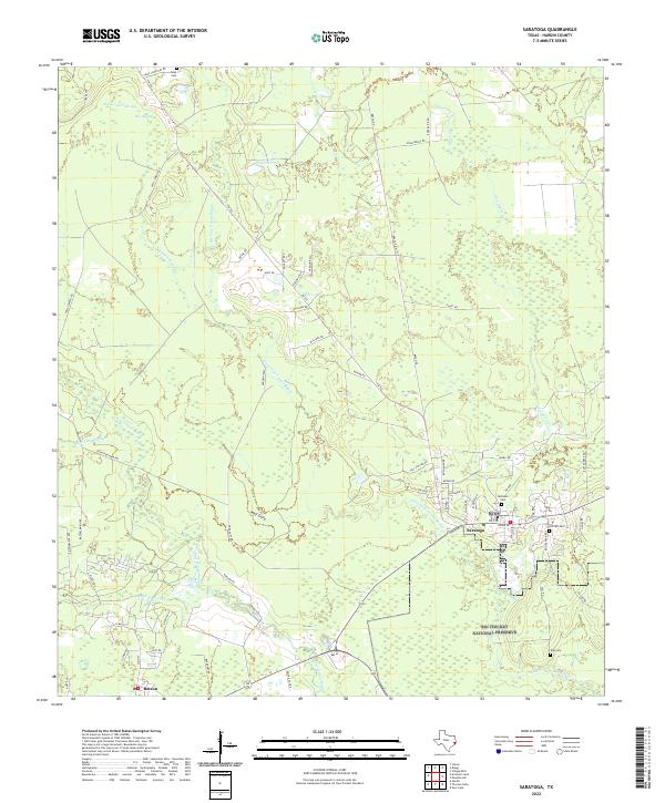 USGS Topographic Map – Saratoga