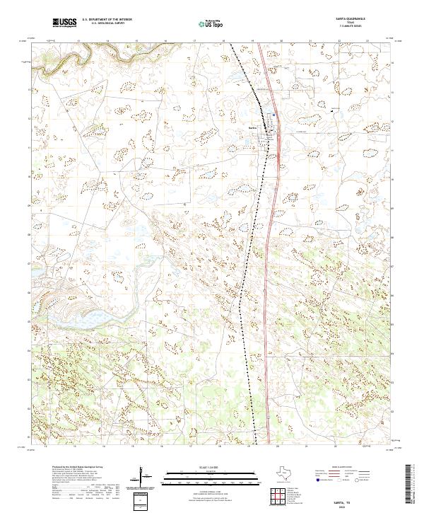 USGS Topographic Map – Sarita