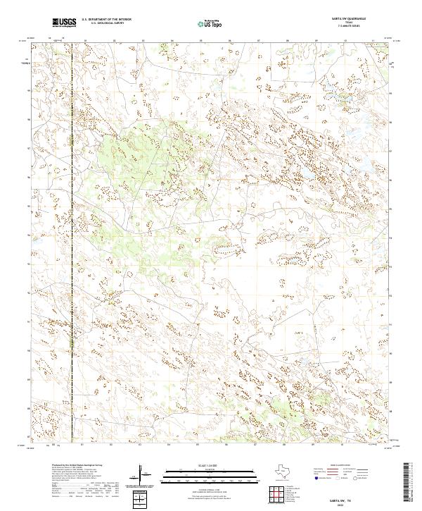 2022 Map of Sarita SW, 2022 Print