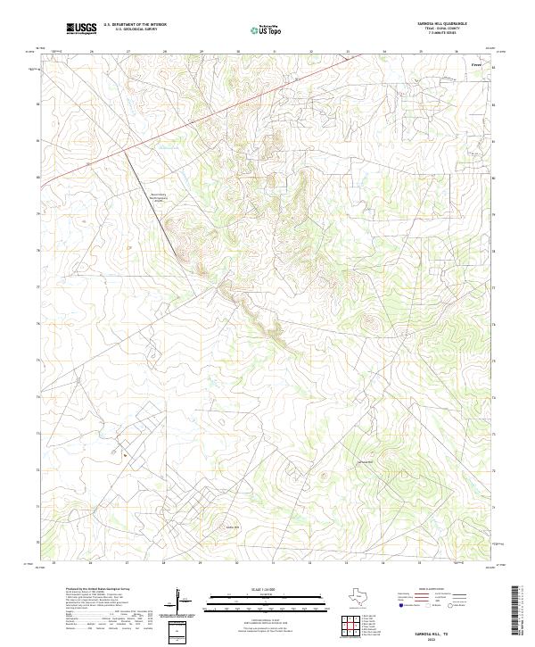 USGS Topographic Map – Sarnosa Hill
