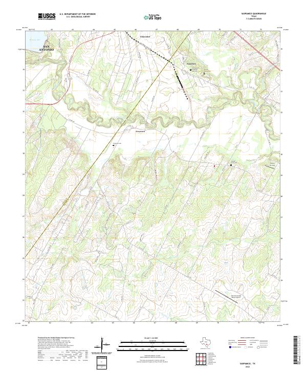 USGS Topographic Map – Saspamco