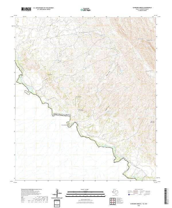 USGS Topographic Map – Schroder Arroyo