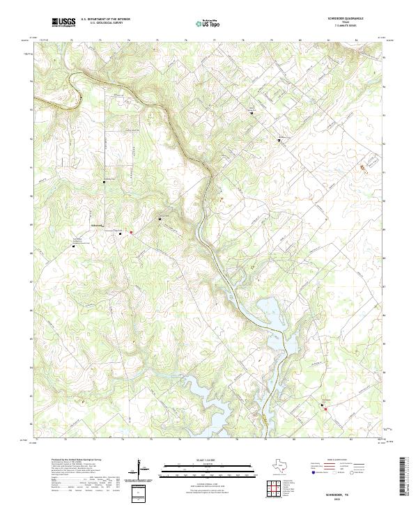 USGS Topographic Map – Schroeder