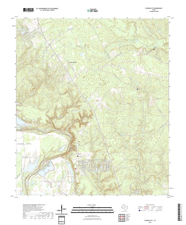 USGS Topographic Map – Schwab City