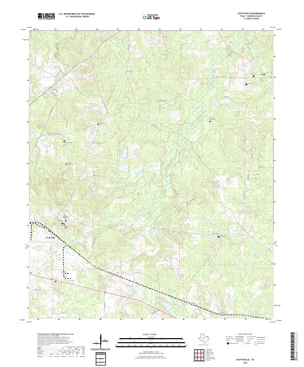 USGS Topographic Map – Scottsville