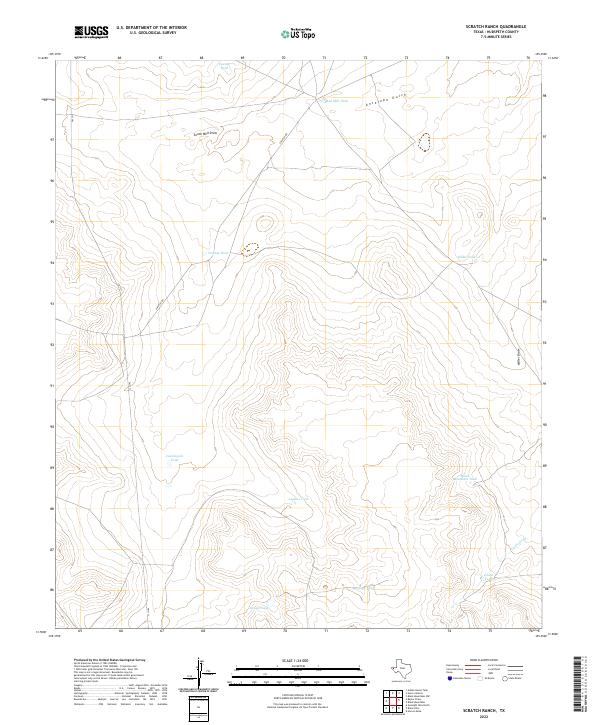 USGS Topographic Map – Scratch Ranch
