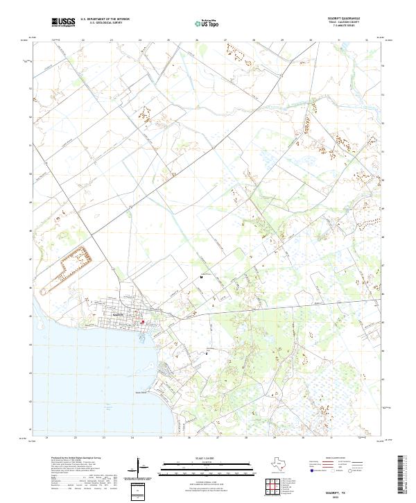 USGS Topographic Map – Seadrift