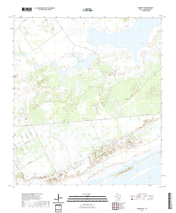 USGS Topographic Map – Seadrift NE