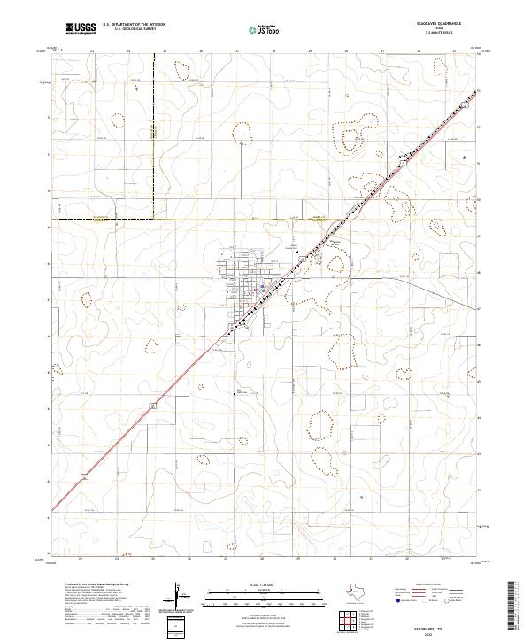 USGS Topographic Map – Seagraves