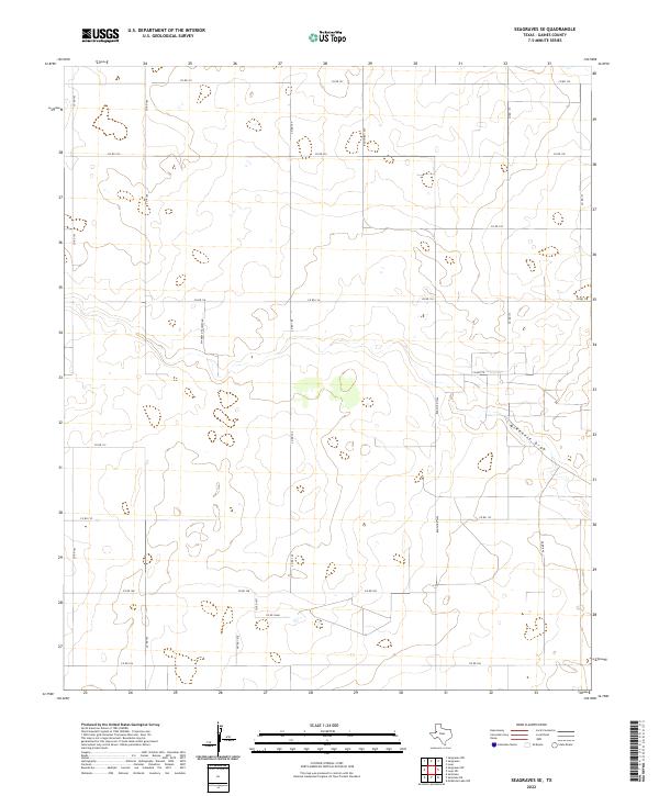2022 Map of Seagraves SE, 2022 Print