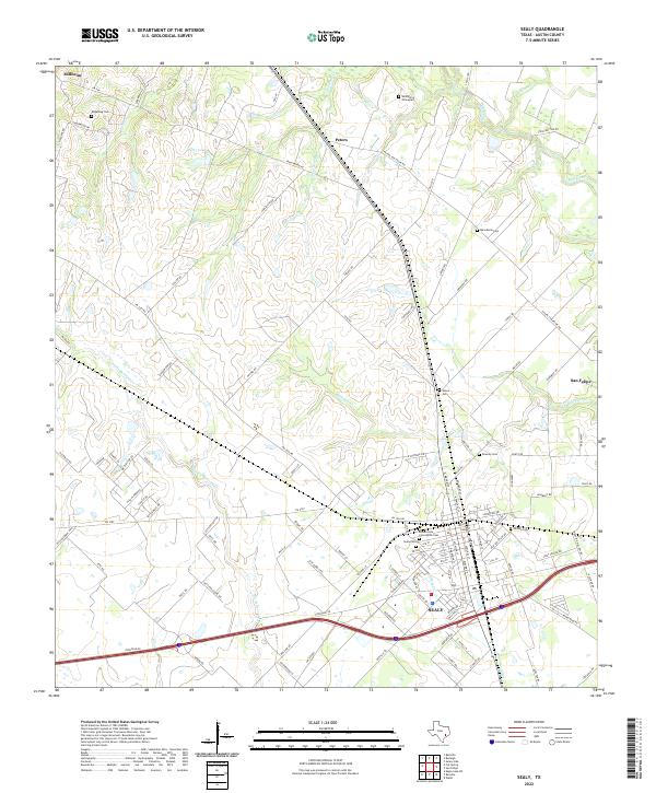 USGS Topographic Map – Sealy
