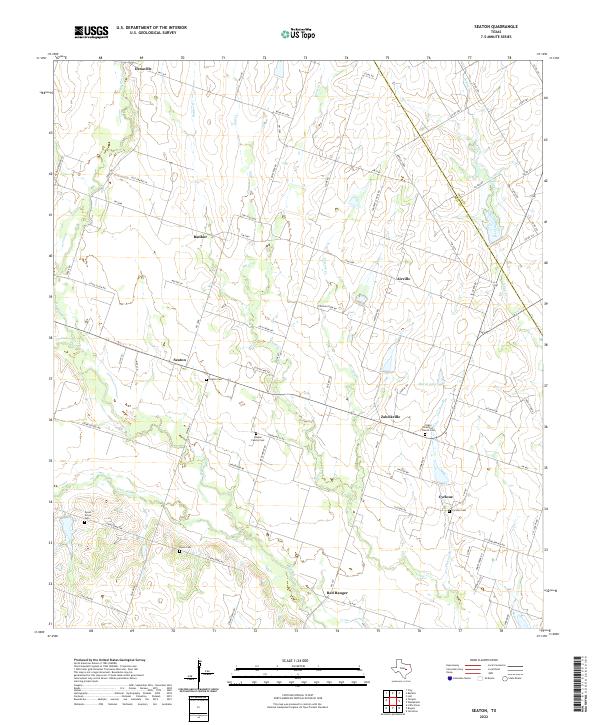 USGS Topographic Map – Seaton