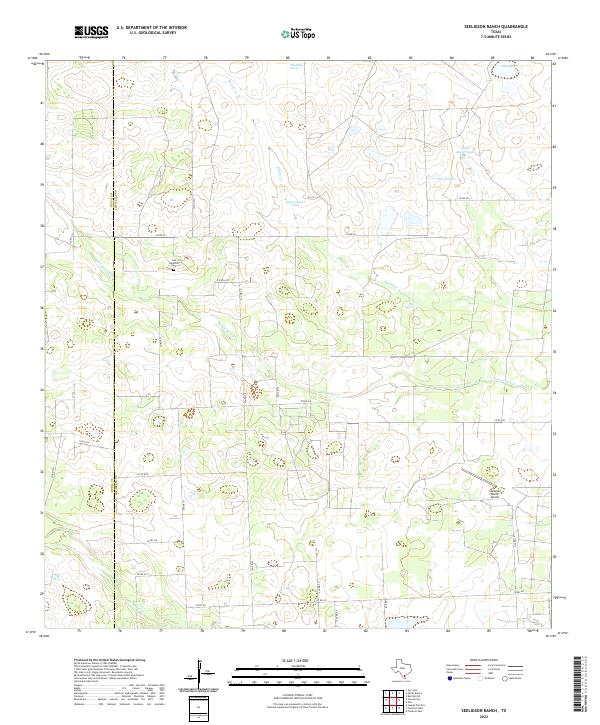 USGS Topographic Map – Seeligson Ranch