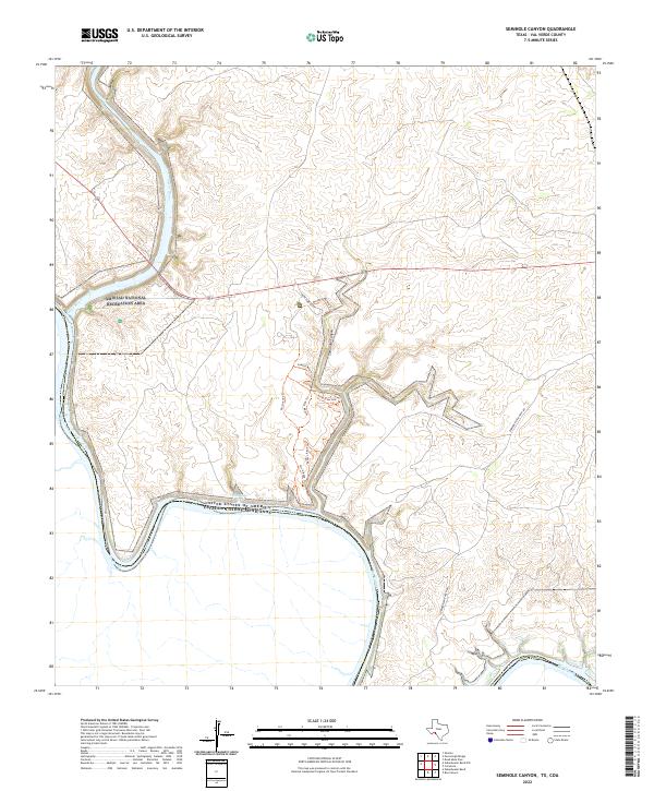 USGS Topographic Map – Seminole Canyon