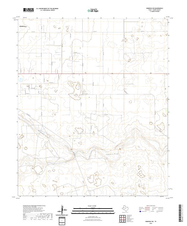 USGS Topographic Map – Seminole NE