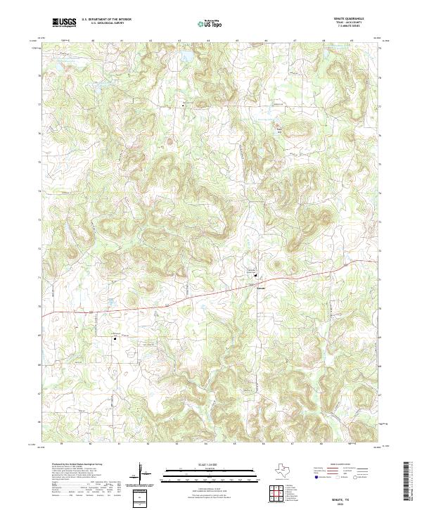 USGS Topographic Map – Senate