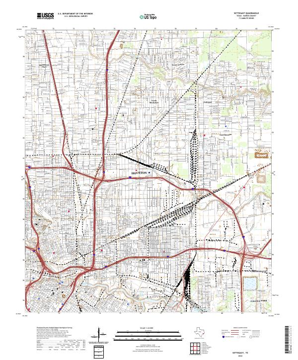 USGS Topographic Map – Settegast