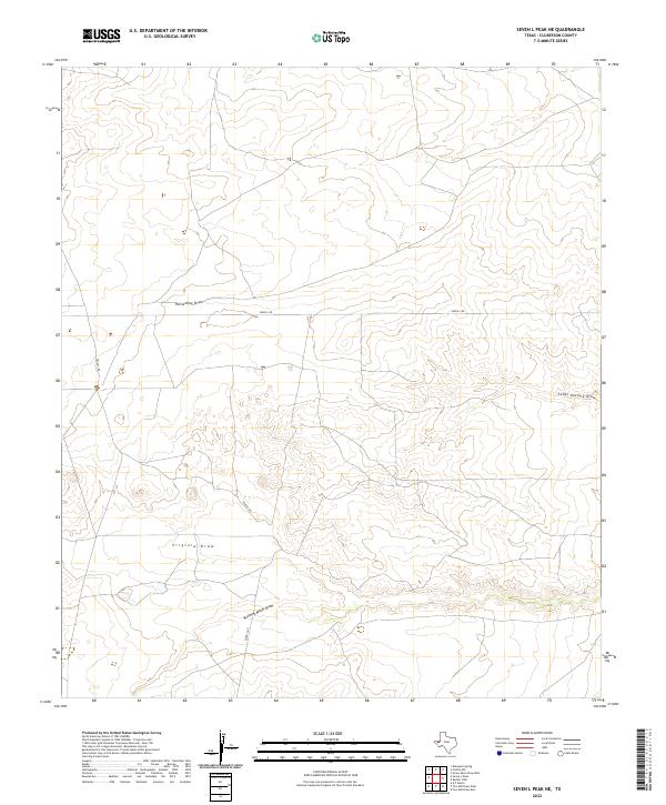 USGS Topographic Map – Seven L Peak NE