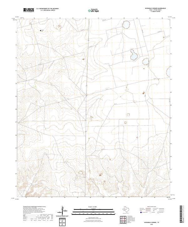 USGS Topographic Map – Sevenmile Corner