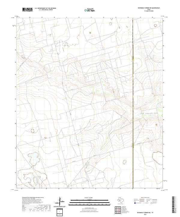 2022 Map of Sevenmile Corner NE, 2022 Print