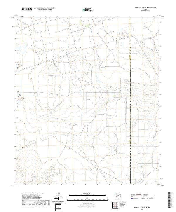 2022 Map of Sevenmile Corner SE, 2022 Print