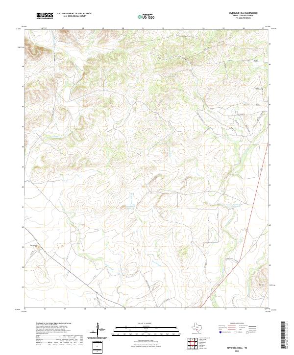 USGS Topographic Map – Sevenmile Hill