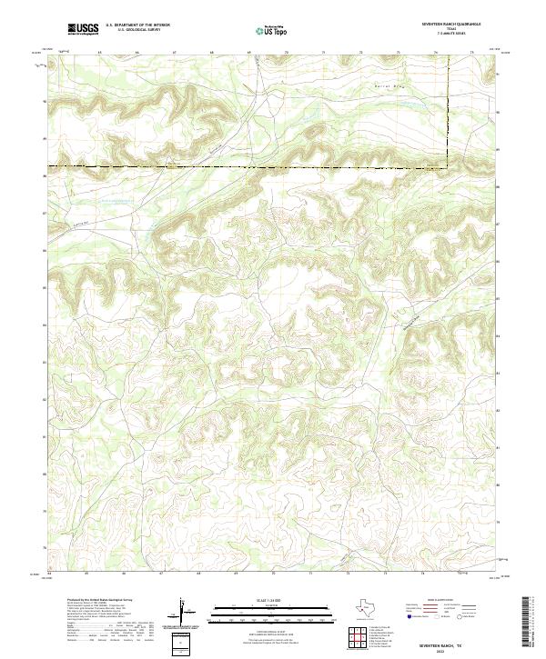 USGS Topographic Map – Seventeen Ranch