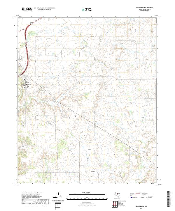 USGS Topographic Map – Seymour East