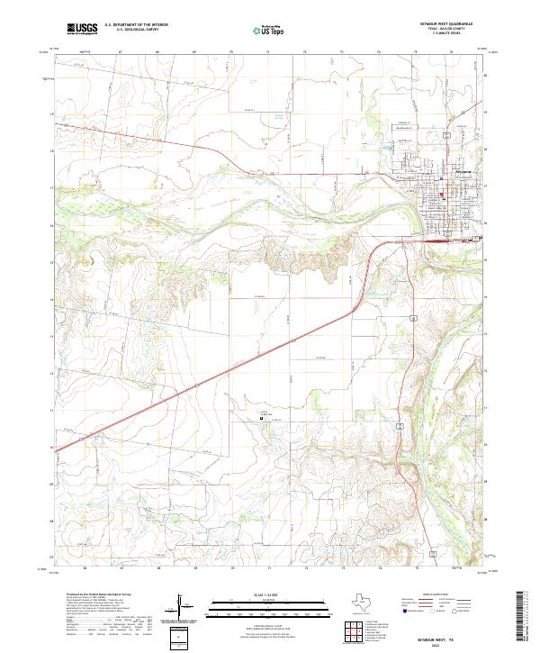 USGS Topographic Map – Seymour West