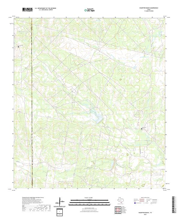 USGS Topographic Map – Shaeffer Ranch